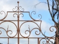 Wrought iron gate top detail